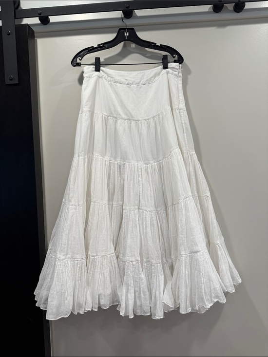 Ralph Lauren Dresses & Skirts - Ralph Lauren White Tiered A-Line Maxi Skirt